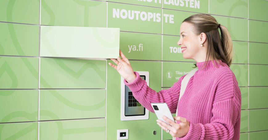 ya.fi -tilauksen nouto pikanoutoautomaatista