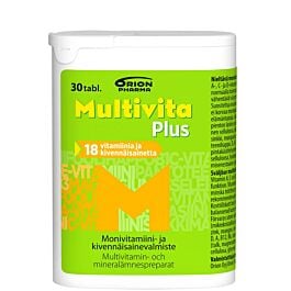 Multivita Plus 30 Tabl | Yliopiston Apteekki