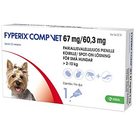 FYPERIX COMP VET 67MG/60,3MG PAIKALLISVALELULIUOS 0,67 ml | Yliopiston  Apteekki