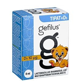 GEFILUS TIPPA+D3 8 ML | Yliopiston Apteekki