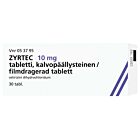 ZYRTEC 10 MG KALVOPÄÄLLYSTEINEN TABLETTI 30 fol