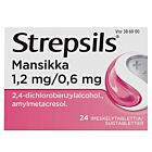 STREPSILS MANSIKKA 1,2/0,6 MG IMESKELYTABLETTI 24 fol