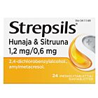 STREPSILS HUNAJA & SITRUUNA 1,2/0,6 MG IMESKELYTABLETTI 24 fol