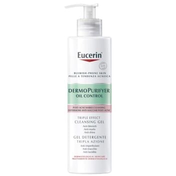 EUCERIN DERMOPURIFYER TRIPLE EFFECT CLEANSING GEL 400 ml