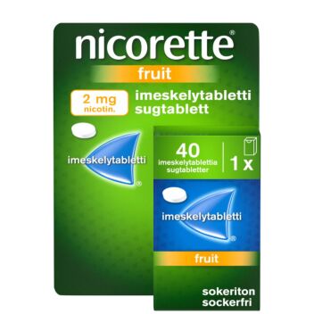 NICORETTE FRUIT 2 MG IMESKELYTABLETTI 40 kpl