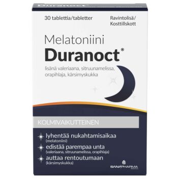 MELATONIINI DURANOCT 1,9 MG TABL 30 KPL