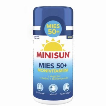 MINISUN MONIVITAMIINI MIES 50+ TABL 60 KPL