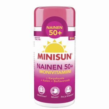 MINISUN MONIVITAMIINI NAINEN 50+ TABL 60 KPL