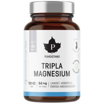 PUHDISTAMO TRIPLA MAGNESIUM KAPS 120+20 KPL