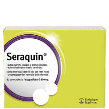 SERAQUIN KISSOILLE JA PIENILLE KOIRILLE TABL 60 KPL