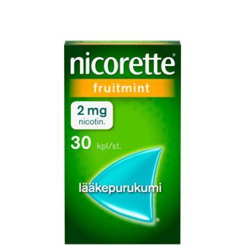 NICORETTE FRUITMINT LÄÄKEPURUKUMI 2MG