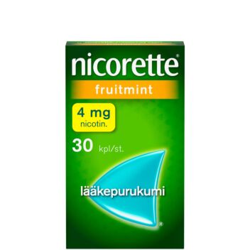 NICORETTE FRUITMINT LÄÄKEPURUKUMI 4MG