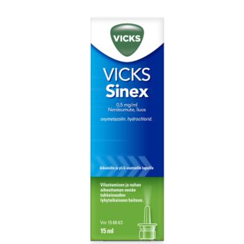 VICKS SINEX 0,5 MG/ML NENÄSUMUTE 15 ml