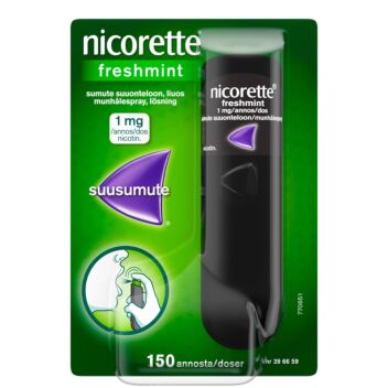 NICORETTE FRESHMINT SUMUTE SUUONTELOON 1MG/ANNOS