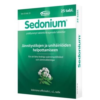 SEDONIUM PÄÄLLYSTETTY TABLETTI 50 fol