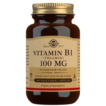 SOLGAR B1-VITAMIINI 100 MG 100 KPL