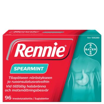 RENNIE SPEARMINT IMESKELYTABLETTI 96 fol