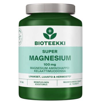 BIOTEEKKI SUPER MAGNESIUM TABL 100 KPL