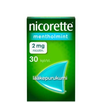 NICORETTE MENTHOLMINT LÄÄKEPURUKUMI 2MG