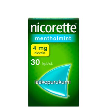 NICORETTE MENTHOLMINT LÄÄKEPURUKUMI 4MG