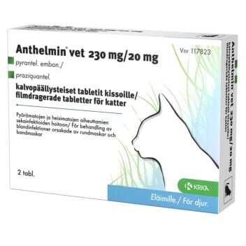 ANTHELMIN VET 230 MG/20 MG KISSA 2 fol