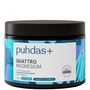 PUHDAS+ QUATTRO MAGNESIUM JAUHE 150 g