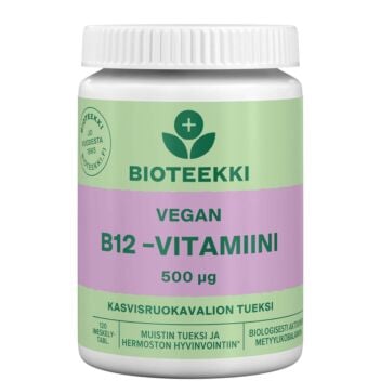 BIOTEEKKI VEGAN B12-VITAMIINI 500 MIKROG 120 KPL