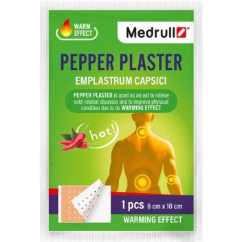 MEDRULL PEPPER PLASTER PIPPURILAASTARI 6X10CM 1 kpl