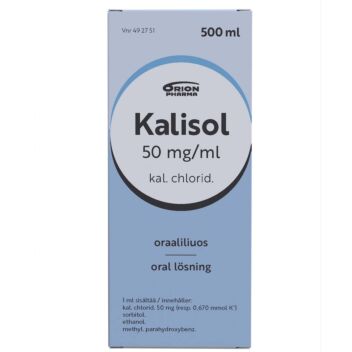 KALISOL 50 MG/ML SUUN KAUTTA OTETTAVA LIUOS 500 ml