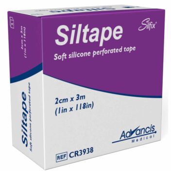 SILTAPE LÄÄKINNÄLLINEN SILIKONITEIPPI 2CM X 3M 1 kpl