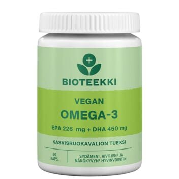 BIOTEEKKI VEGAN OMEGA-3 KAPS 60 kpl