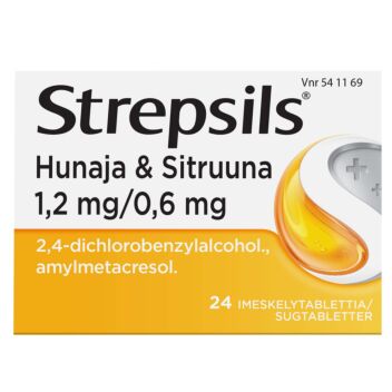 STREPSILS HUNAJA&SITRUUNA IMESKELYTABLETTI