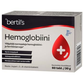 BERTIL'S HEMOGLOBIINI TABL 60 kpl