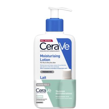 CERAVE MOISTURISING LOTION 236 ml + FOAMING CLEANSER 20 ML