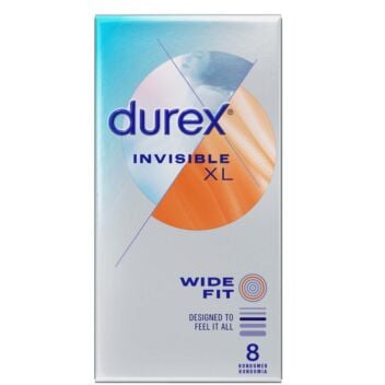 DUREX INVISIBLE XL WIDE FIT KONDOMI 8 kpl