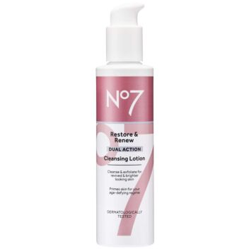 NO7 RESTORE & RENEW DUAL ACTION CLEANSING LOTION 200 ML