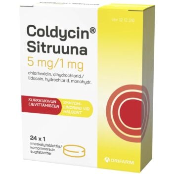 COLDYCIN SITRUUNA 5/1 MG IMESKELYTABLETTI 24 x 1 fol