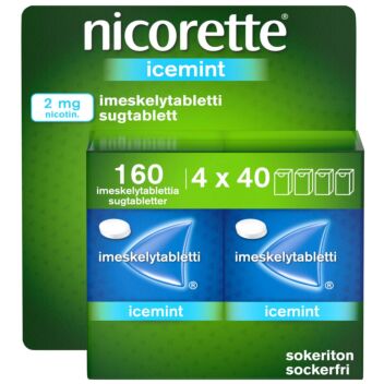 NICORETTE ICEMINT 2 MG IMESKELYTABLETTI 160 kpl