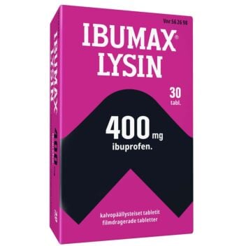 IBUMAX LYSIN 400 MG KALVOPÄÄLLYSTEINEN TABLETTI 30 fol